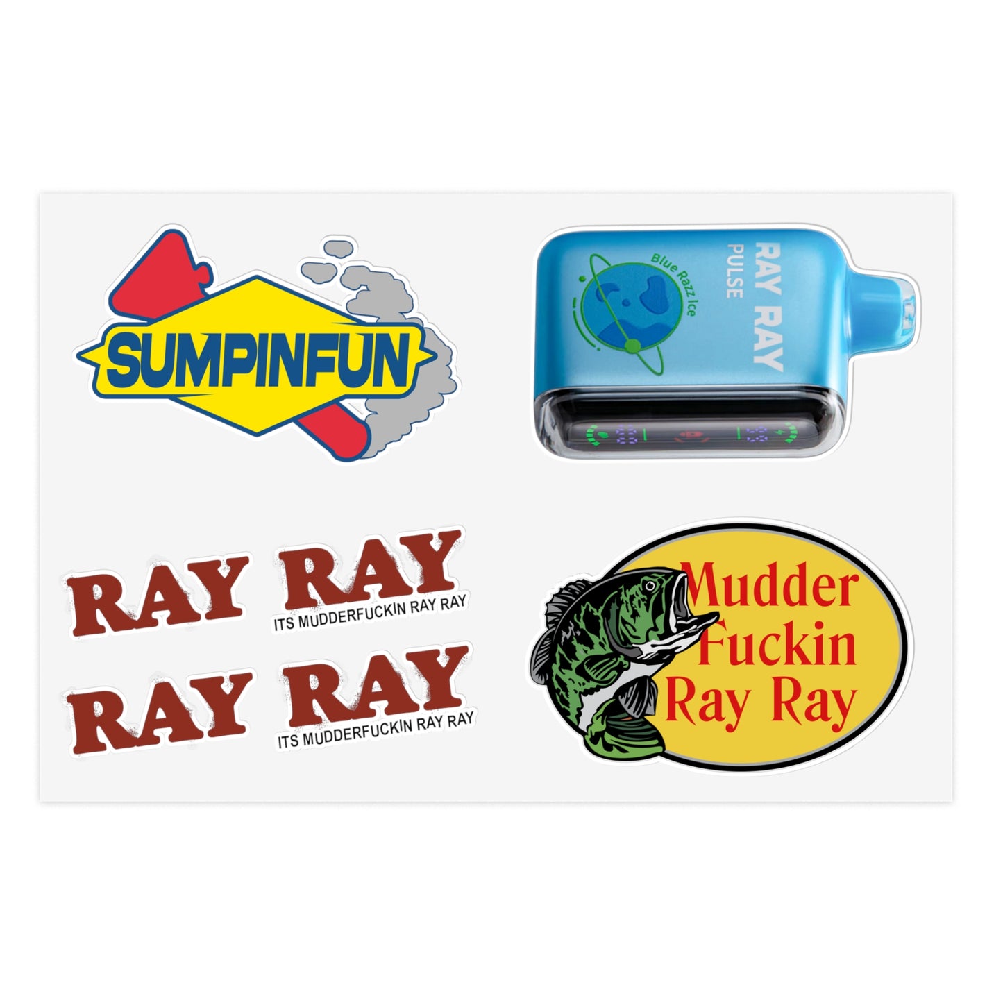 RAY RAY STICKER SHEET.