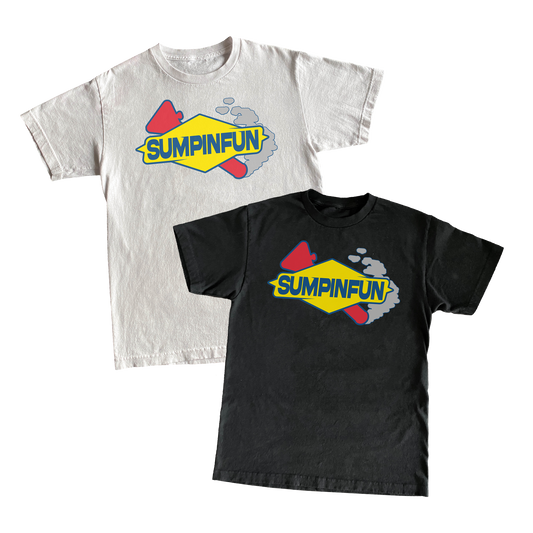 SUMPIN FUN TEE (BLACK + WHITE)